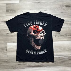 Five Finger Death Punch Concert Band T Shirt 5FDP 2012 Skull Logo‎ Mens Size Med